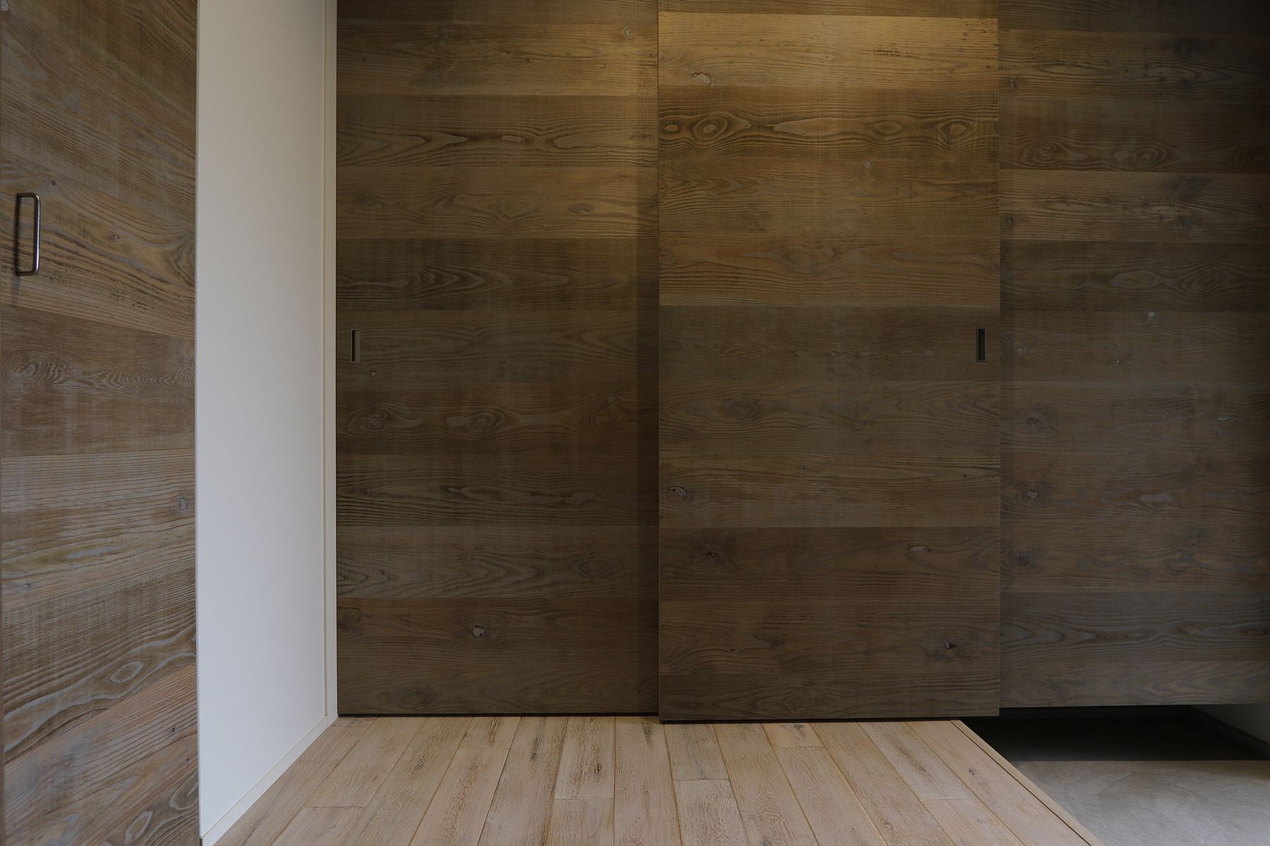 玄関収納 シューズボックス ビンテージ オーダオリジナル家具 木の素材質感