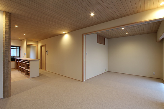 和のマンションリノベーション｜無垢素材
