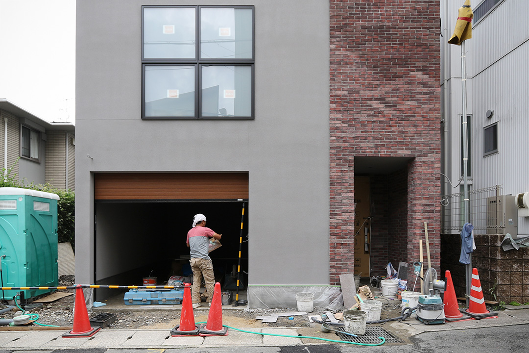 新築三階建て SE構法 京都市北区 デザイン住宅