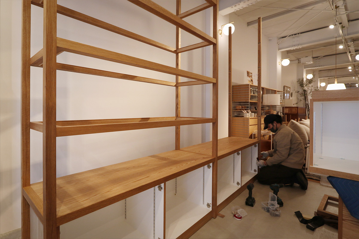 店舗什器 家具設置 京都インテリアショップ