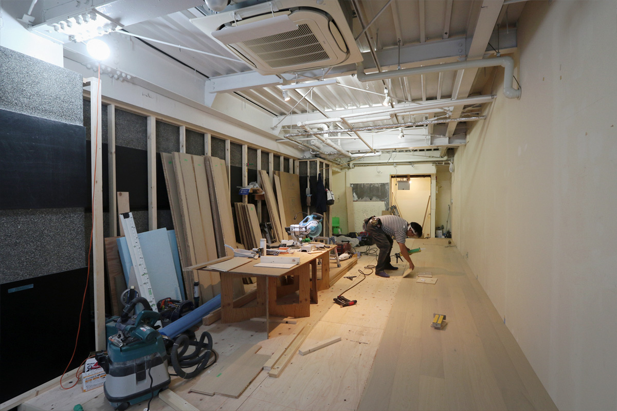 京都北山 店舗デザイン アートスタジオ　進捗