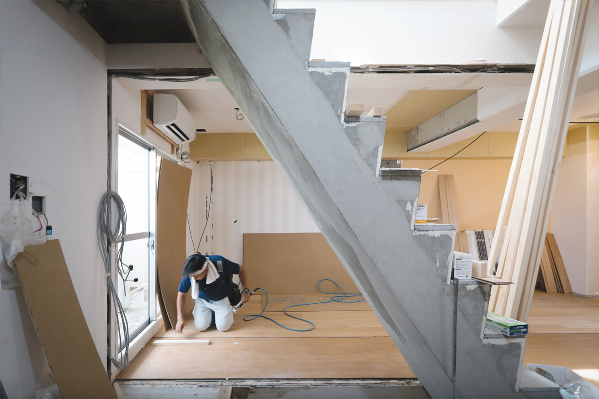 マンションリフォームの様子