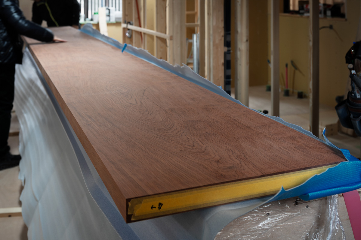 店舗デザイン 無垢一枚板