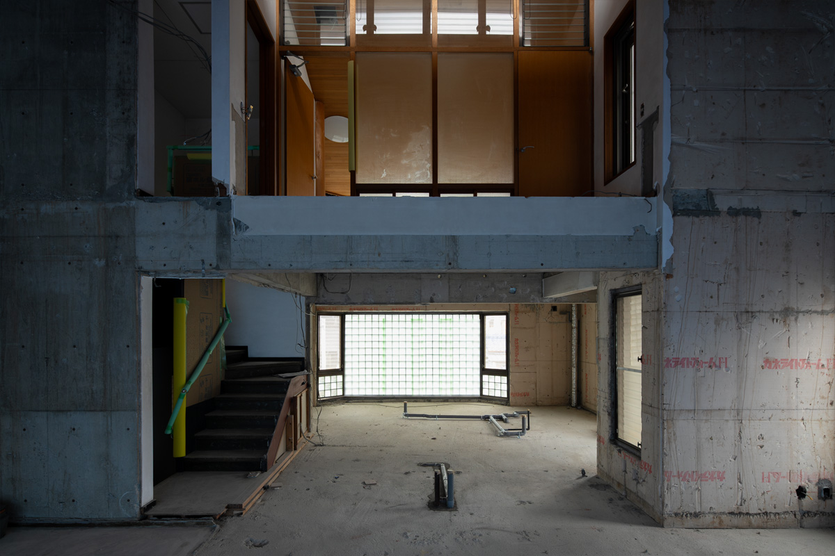 RC3階建て住宅リノベーション 解体後の様子
